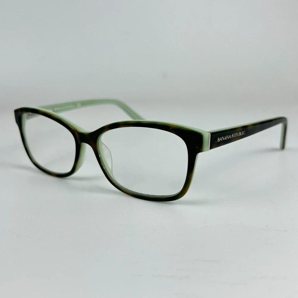 Banana Republic‎ Khole Jzh Unisex Eyeglasses Frame Black Plastic Full Rim 130 mm